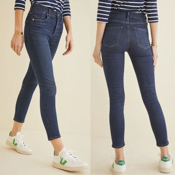 Agolde Sophie High Rise Skinny Crop 27‎ Amour Vert Lapis - Picture 1 of 7